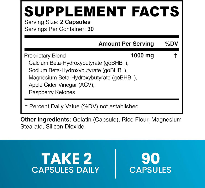 OEM voedingssupplementen met vezels Natuurlijke veganist Appelazijn Capsules Pure Detox Appel ondersteunt gewichtsbeheersing