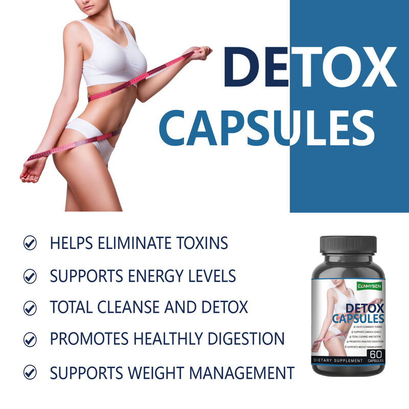 Private Label Stock Detox Capsules Kruiden Afslankproducten die het Metabolisme Stimuleren en de Spijsverteringsgezondheid Ondersteunen voor Volwassenen