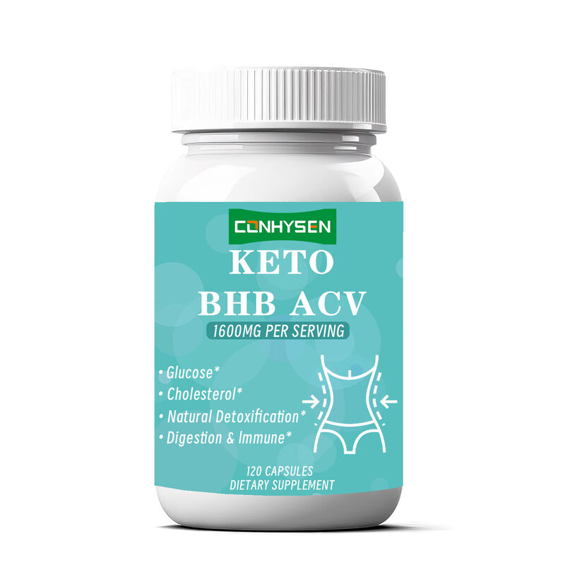 OEM Private Label Keto ACV BHB capsules voor het stimuleren van de stofwisseling 1400mg Appelseezijn voor gewichtsbeheersing Voedingsvezels