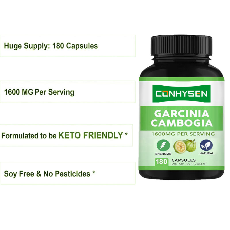Hoge kwaliteit voedingssupplement Pure Garcinia Cambogia capsules bevordert energie en uithoudingsvermogen Natuurlijke supplementen