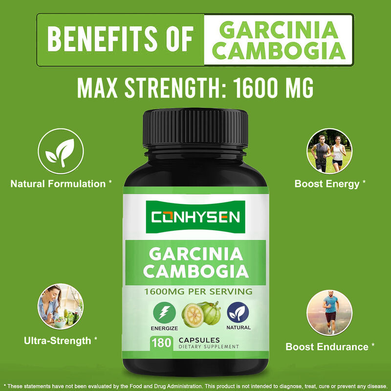 Hoge kwaliteit voedingssupplement Pure Garcinia Cambogia capsules bevordert energie en uithoudingsvermogen Natuurlijke supplementen