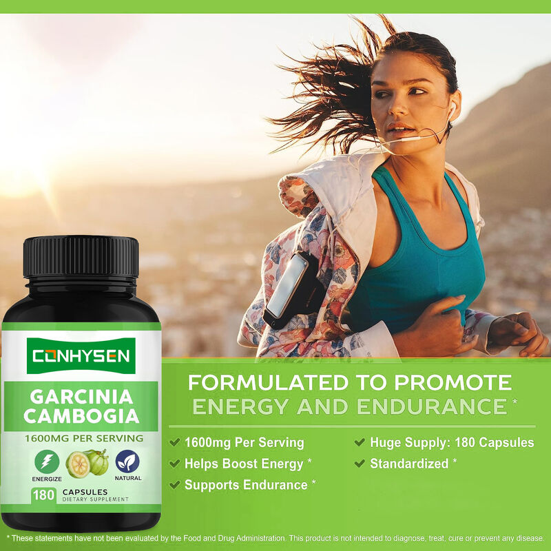 Hoge kwaliteit voedingssupplement Pure Garcinia Cambogia capsules bevordert energie en uithoudingsvermogen Natuurlijke supplementen