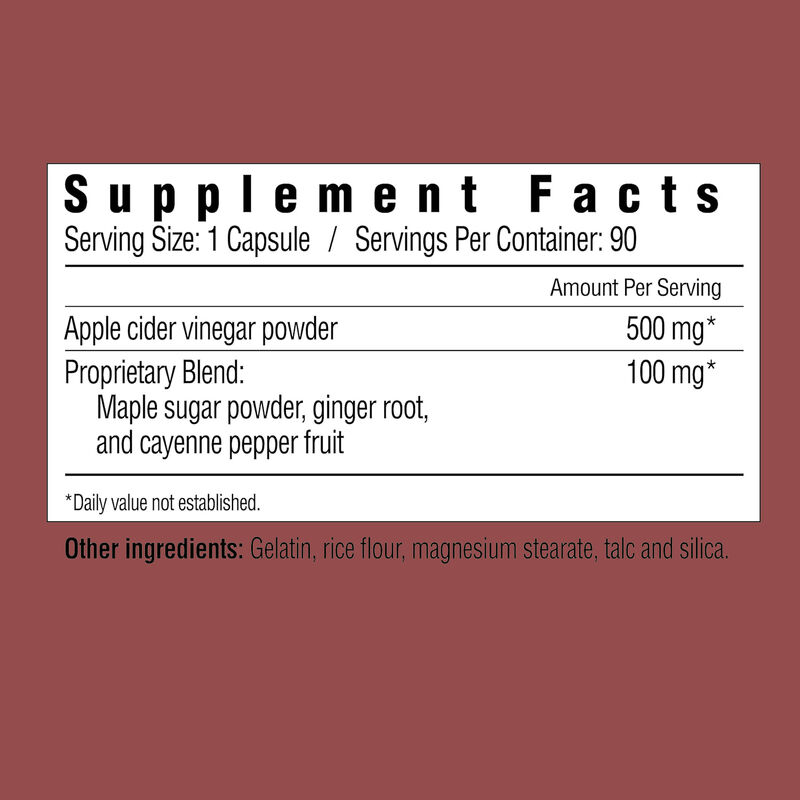 Fabrieksdirecte verkoop OEM Body Management bevordert spijsvertering en gewichtsbeheersing Appelazijn Capsules