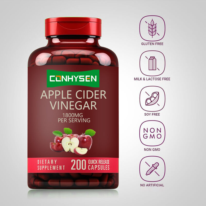 OEM/ODM ACV Supplement Ondersteuning Vertering & Detox Gewichtsbeheersing Appelazijn Capsules voor mannen Vrouwen