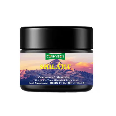 OEM Himalaya Shilajit Hars Rijk aan sporenmineralen Fulvzuur Verbetert het immuunsysteem