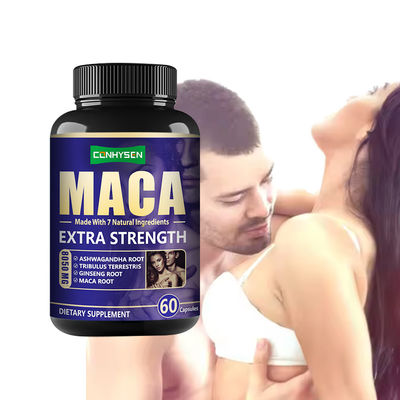 OEM Maca Male Enhancement Capsules Ondersteuning van energie mannen Power Pills Tongkat Ali Capsules
