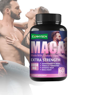 OEM Zwarte Maca Capsules Sterke energievergroting Pillen Voedingssupplement van kruiden