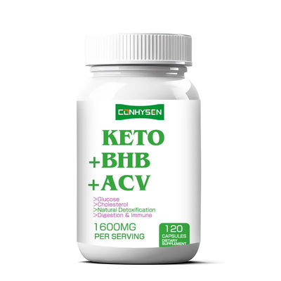 OEM ODM Keto Capsules Gewichtsverlies Rich BHB ACV Support Body Management Groothandel