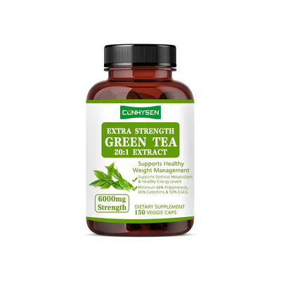 Groene thee Gewichtsverlies Afslankingscapsules Kruidenextract Gezonde energieniveaus