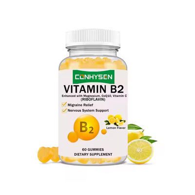 Gezonde vitamine B2 Gummies 60 Gummies CoQ10 Nervensysteem Ondersteuning OEM ODM