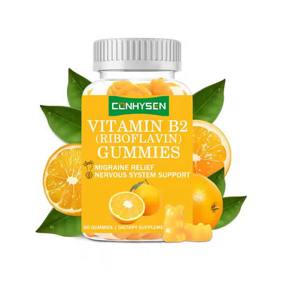 OEM ODM Vitamine B2 Gummies Hoge Riboflavine Helpt Stress te Verlichten Vitamine Gummies