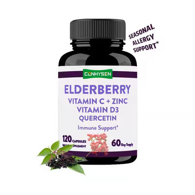 Elderberry capsules met vitamine C Quercetine extract Ondersteunen Immuunziekte