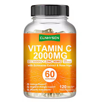 Vitamine C capsules ondersteunen een gezond immuunsysteem Vitamine C supplement capsules