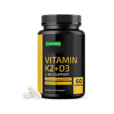 Ondersteuning Cardiovasculaire Calcium Supplementen Vitamine K2 D3 capsules OEM ODM