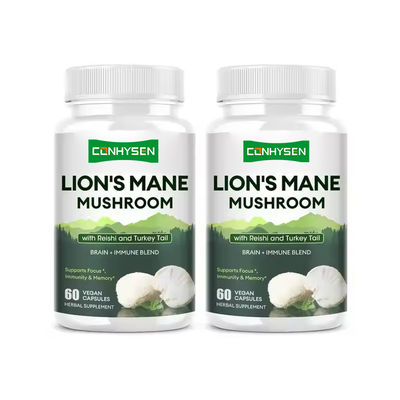 Leeuwenmane paddenstoel capsules met kalkoen staart reishi supplement stimuleren immuunsysteem