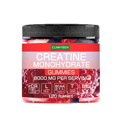OEM-logo Creatine Monohydrate Gummies Verhoogt spiermassa Uithoudingsvermogen supplementen