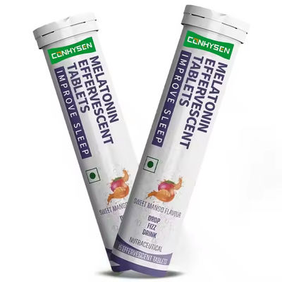 OEM melatonine effervescent tabletten voor het verbeteren van de slaap diepe en rustgevende slaap