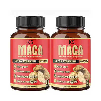 Maca wortel extract mannelijke versterking capsules met 7 kruiden ingrediënten extra kracht