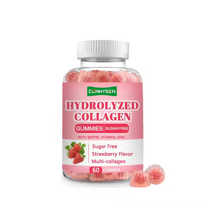 Hidrolyseerd collageen supplement Kauwgummies met biotine Vitamine Zink Bouwen sterke botgezondheid