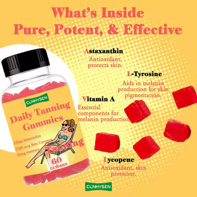 Tanning Gummies Astaxanthine Antioxidant voor verbeterde UV-bescherming van de huid
