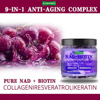 Collageen Berberine NAD Biotine Gummies Verminder veroudering Voedingssupplementen