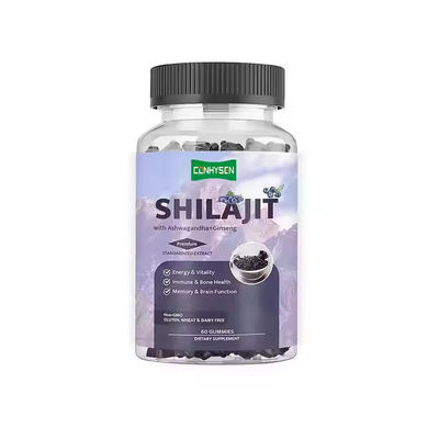 Gepersonaliseerde Shilajit Gummies Ginseng Supplement met Ashwagandha Immuunondersteuning