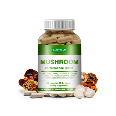 Supplement Fabrikant Champignon Performance Blend Capsules voor ondersteuning van een beter focusgeheugen