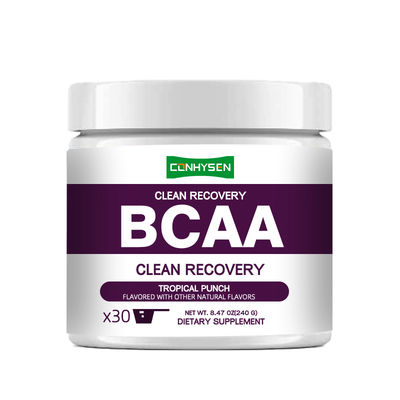 Custom Clean Recovery BCAA Poeder 100% Vegan Verbetert cognitieve prestaties Hersenfunctie