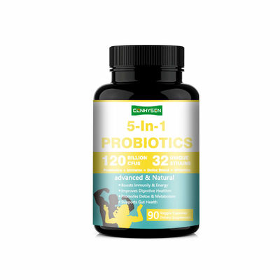 5-in-1 Probiotica Capsules Glutenvrij 120 Miljard KVE Reguleren Immuunfunctie