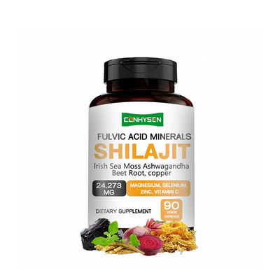 50% Fulvzuur Mineralen Shilajit capsules ondersteunen cognitieve prestaties