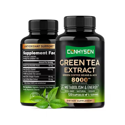 ODM Groene Koffiebonen Ondersteunt Metabolische Functie Groene Thee Extract Capsules