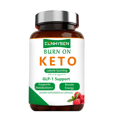 Keto-capsules ondersteunen het metabolisme en verhogen de energie met framboosketon mengsel.