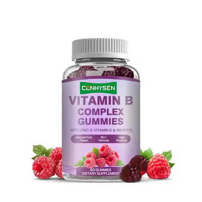 Vitamine B Complex Gummies voor Immuniteit Foliumzuur Voedingssupplement Vitamine B12 Snoep