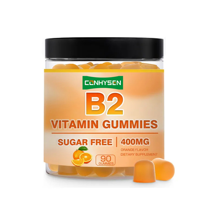 Premium Vitamine B2 Gummies met CoQ10 Boost Metabolisme Ondersteunt de Gezondheid van het Zenuwstelsel Supplementen