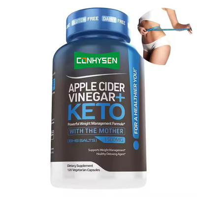 Private Label Ondersteunt Detoxificerende Ketone ACV Capsules Geavanceerde Afslankpillen en Appelcider Azijn Capsules