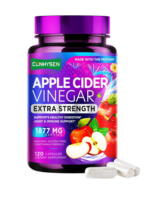 Apple Cider Vinegar Capsules Extra Sterkte Ondersteunt Gezonde Vertering Jiont & Immuun Ondersteuning