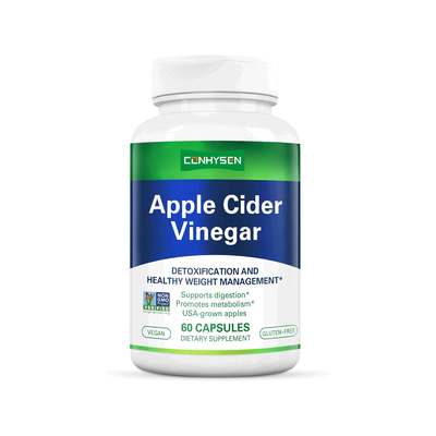 Premium Appelciderazijn Detox Capsules met Spijsverteringsenzymen Ondersteunt Metabolisme Gewichtsbeheersing Darmgezondheid