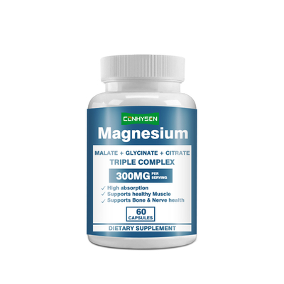 300 mg magnesium capsules ondersteunen bot- en zenuwgezondheid triple complex capsules