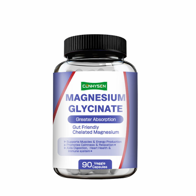 Maatwerk Magnesium Glycinaat Capsules Bevordert Spijsvertering, Hartgezondheid & Immuunsysteem