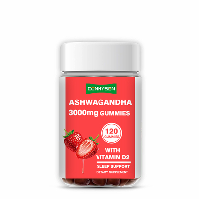 Groothandel Aangepaste Ashwagandha Gummies Dagelijkse Stemmingsondersteuning & Stressbestendigheid