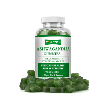Ashwagandha Gummies voor Cognitieve Functie 18 Maanden Houdbaarheid