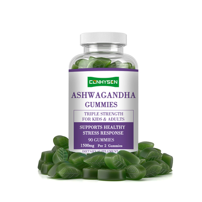 Ashwagandha Gummies voor Immuunondersteuning 18 maanden houdbaarheid