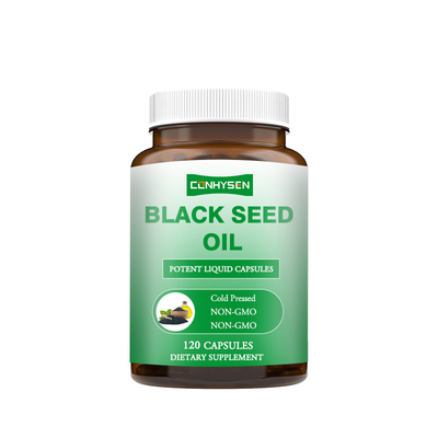 Zwarte zaad olie capsules 500 mg voor hart gezondheid & haar huid nagels
