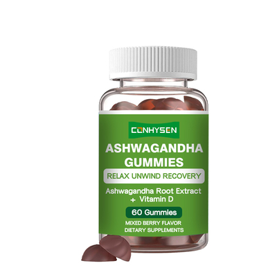 Groothandel Prijs Ashwagandha Gummies Verbeteren de slaapkwaliteit Veilig Gemakkelijk te absorberen