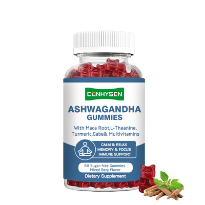 Groothandelsprijs Ashwagandha Gummies Verhoogt Uithoudingsvermogen en Energie