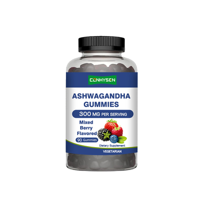 OEM/ODM Ashwagandha Gummies Ondersteuning van emotionele stabiliteit zonder afhankelijkheid
