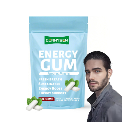 Factory Adults Energy Gum with Xylitol Energy Support Premium Custom