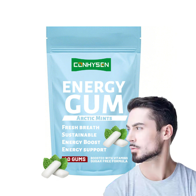 Custom Reduce Fatigue Energy Support Energy Gum Tablets Factory Direct