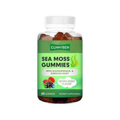 Smaak van gemengde bessen zeemos gummies met eigen label ter bevordering van de gezondheid van botten en gewrichten
