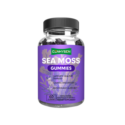 Zee-moos Gummies Gemengde bessen smaak Behoud stralende huid Groothandelsprijs